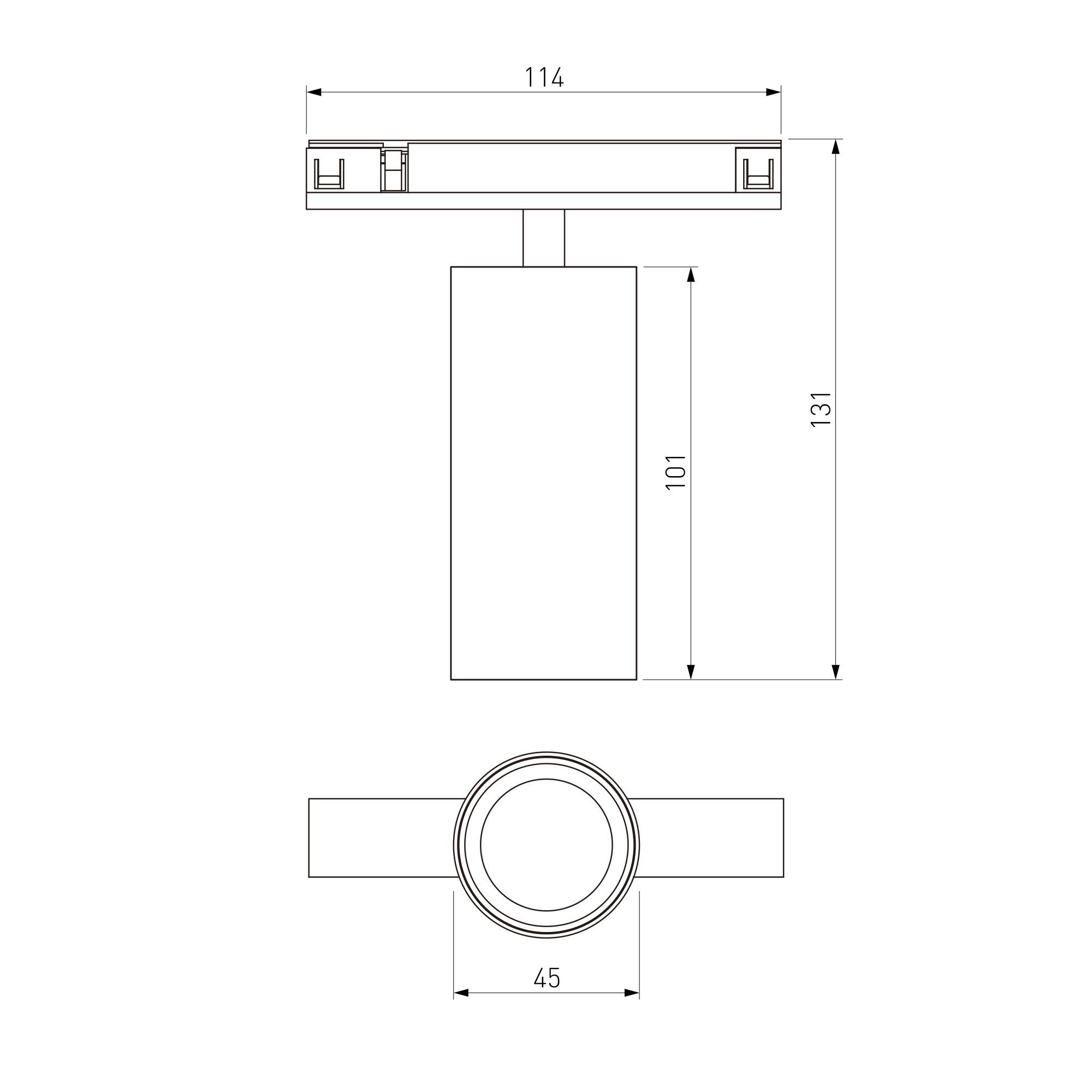 Магнитный трековый светодиодный светильник Elektrostandard Brass Line 85525/01 10W 3000K латунь фото 10