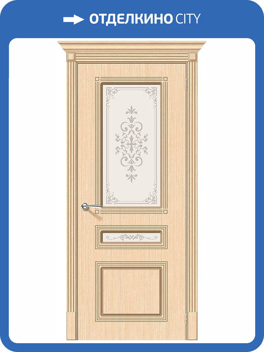 Межкомнатная дверь Bravo 003-0401 Стиль Ф-22 БелДуб 200x60 фото 2