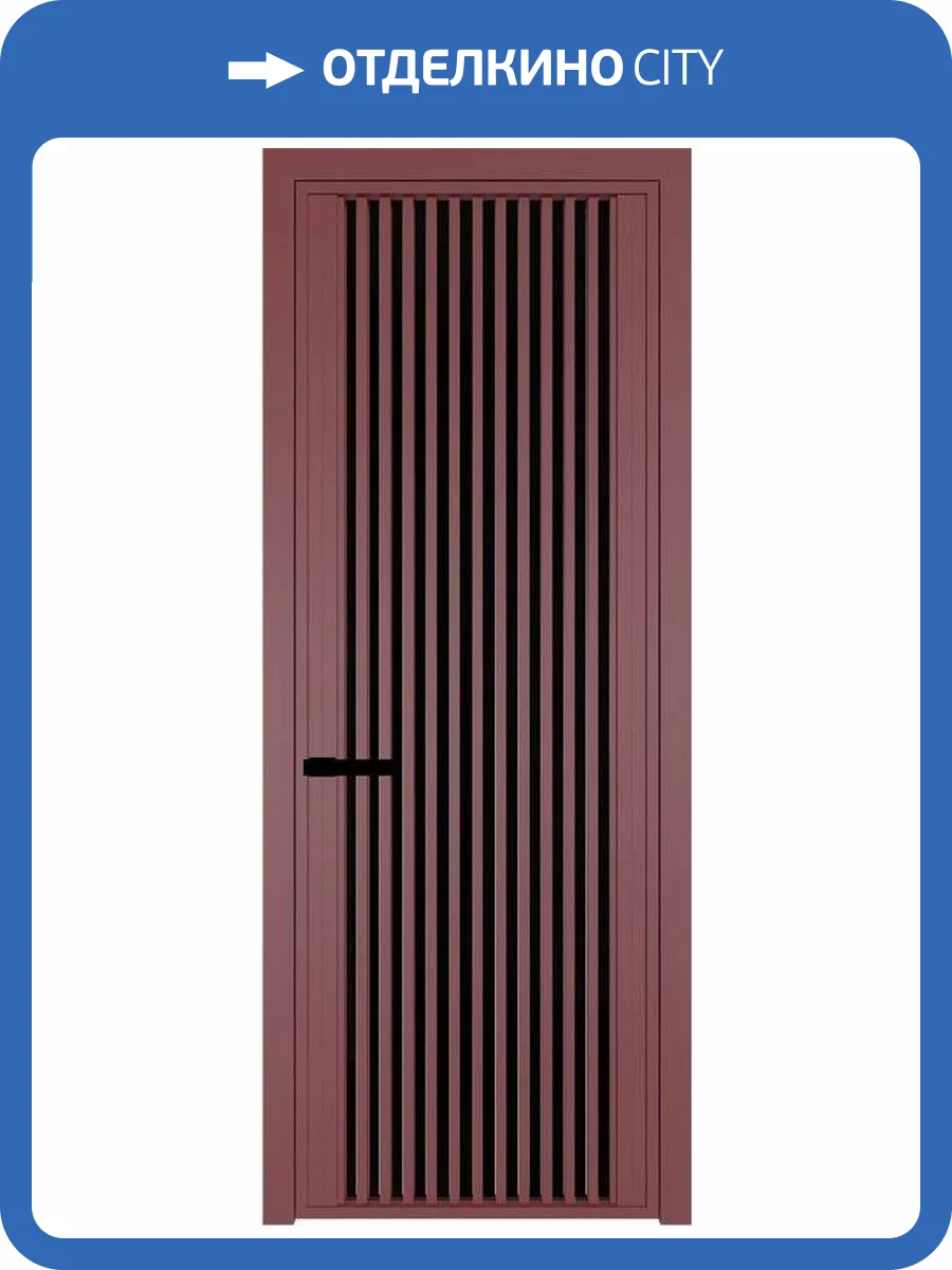 Межкомнатная дверь Profil Doors 3 AGP цвет профиля Красный антрацит, стекло безопасное 6 мм черный триплекс 800x2000 фото 2