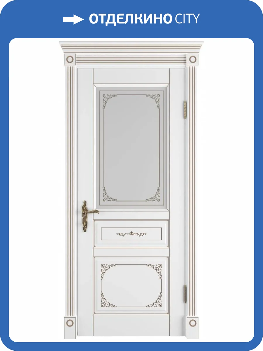 Межкомнатная дверь Владимирская Фабрика Дверей Afina Polar PC стекло Art Cloud 700x2000 фото 2