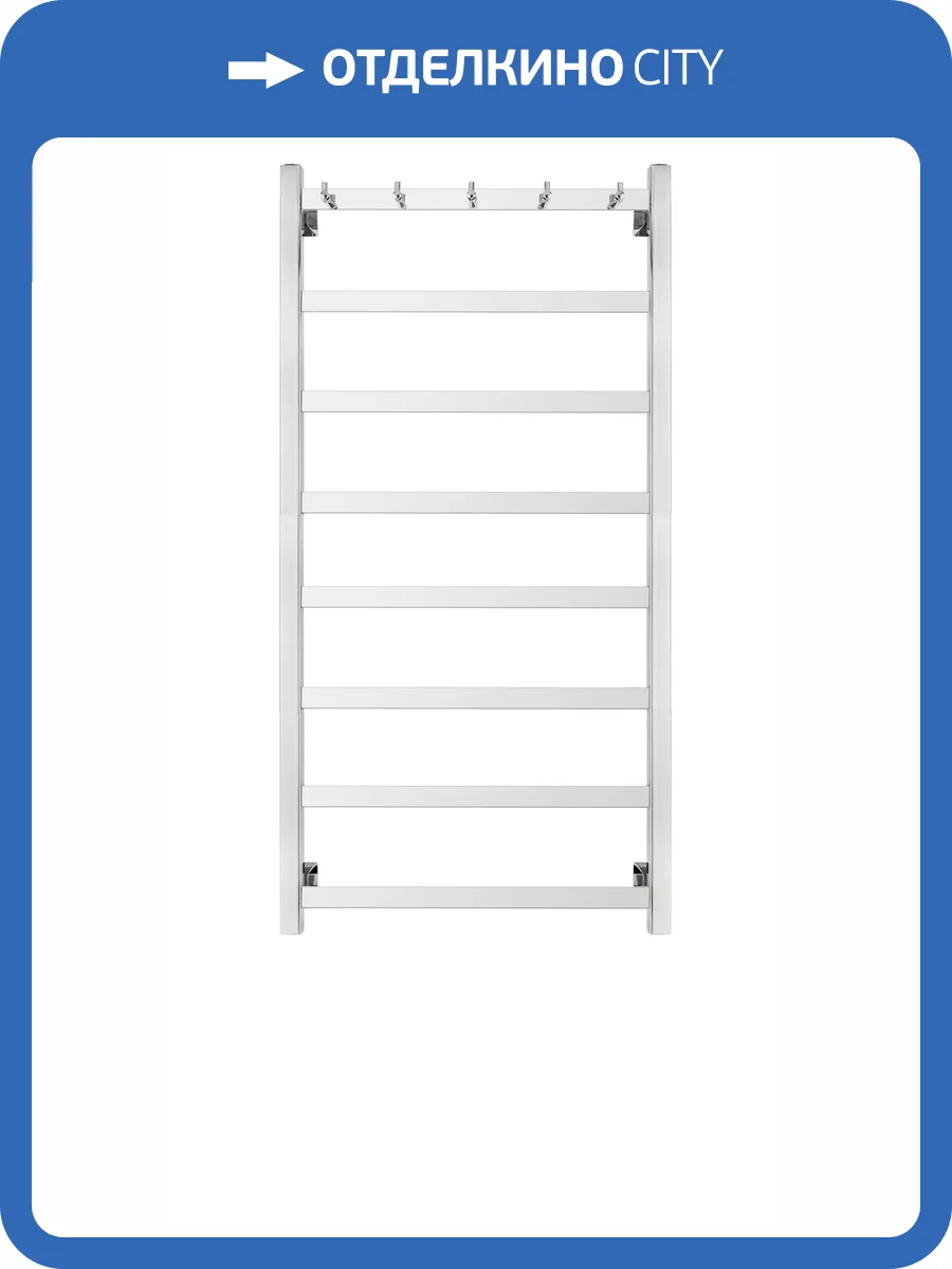 Полотенцесушитель электрический Secado Корсико 4603777473334 1 К 100x50, L, хром фото 3