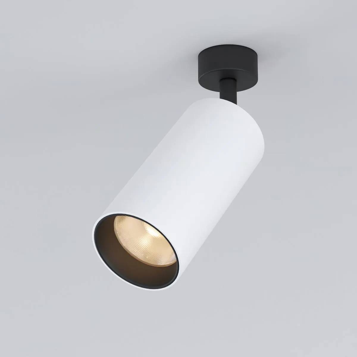 Потолочный светодиодный светильник Elektrostandard Diffe 85266/01 белый/черный 15W 4200K