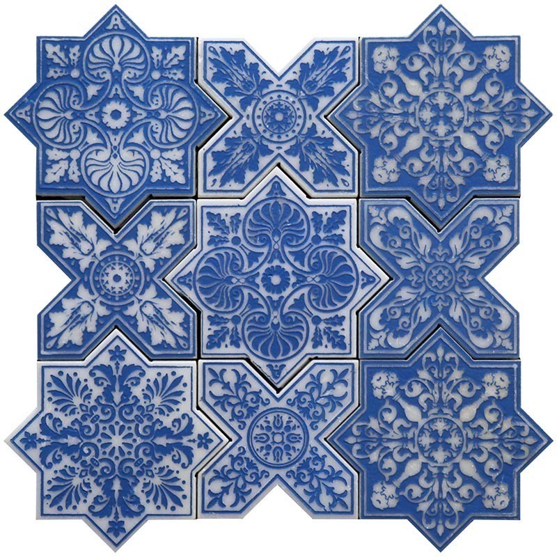 Мозаика Skalini Pantheon PNT (BLUE) Голубая 9.2x18.4