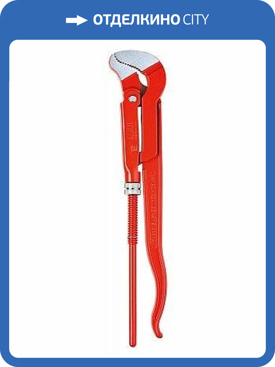 Трубный ключ KNIPEX 1/2 , S-образные тонкие губки, d35 мм (1 1/2 ), 245 мм, Cr-V фото 3