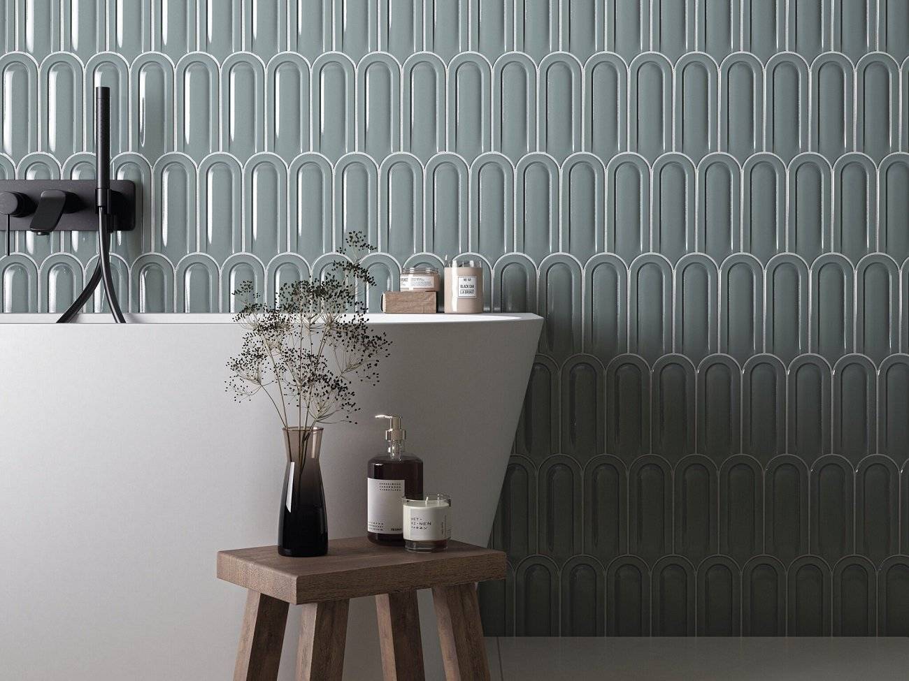 Керамическая плитка Cifre Ceramica Gala CFR000072 Sage Brillo 8x21.5 фото 2