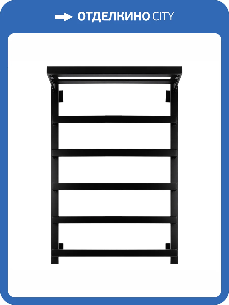 Полотенцесушитель электрический Secado Корсано 4673739247365 1 СП 80x40, L, черный матовый фото 5