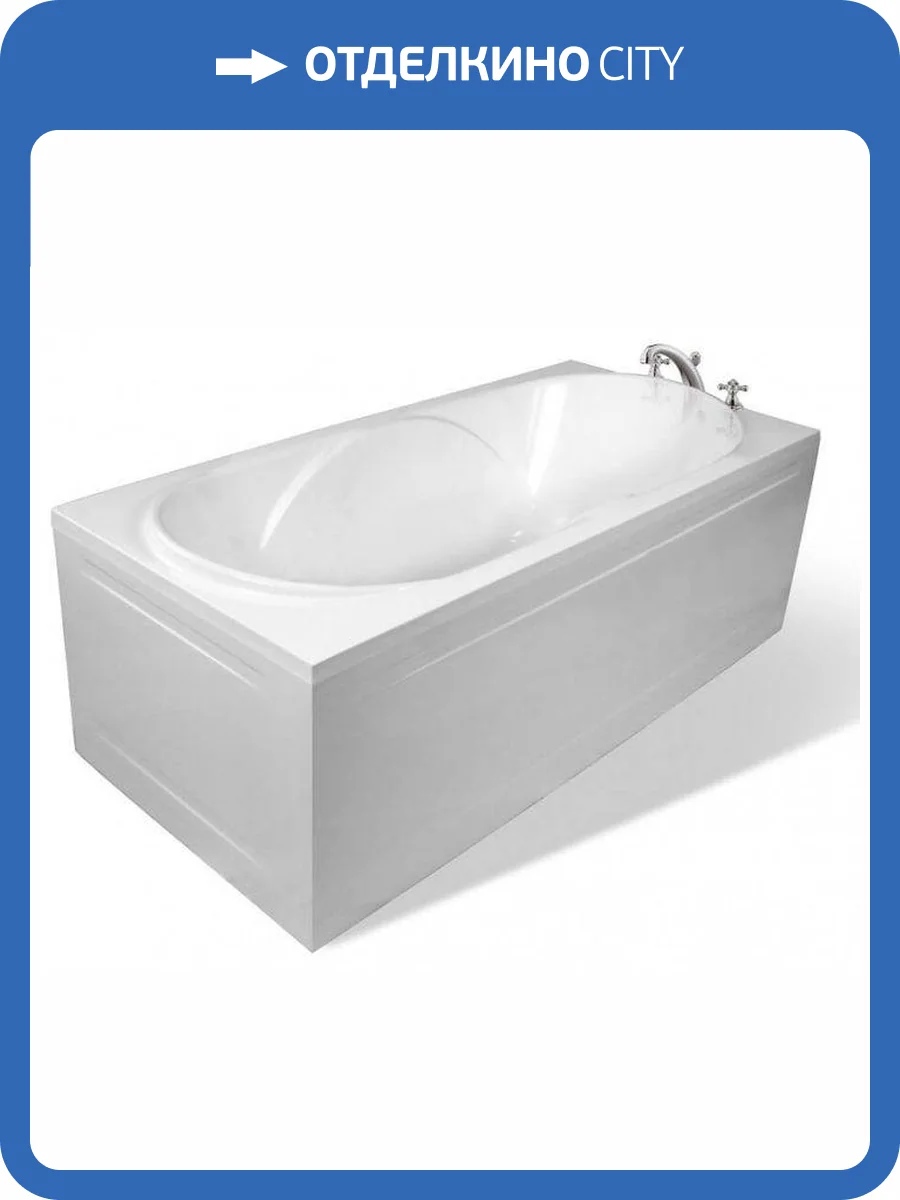 Ванна из искусственного камня Эстет Астра silk ФР-00014523 170x80 Прямоугольная, белая фото 2