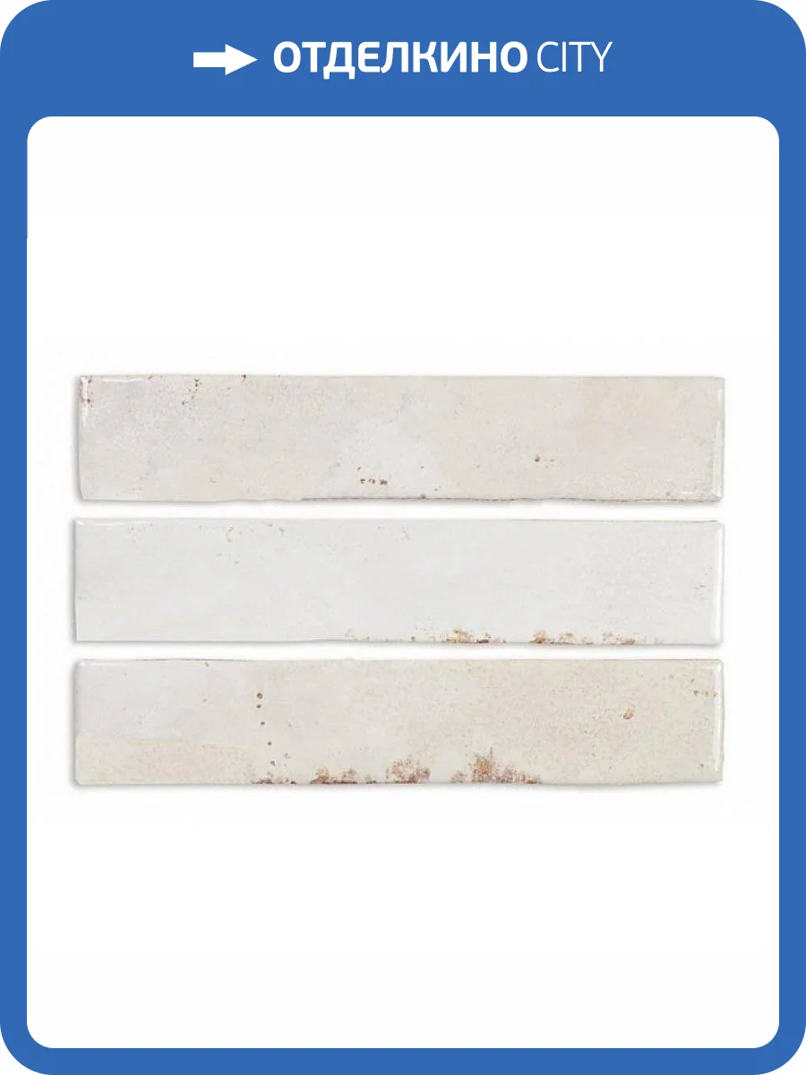 Керамическая плитка Dna Tiles Enamel 123139 White 5x25 фото 3