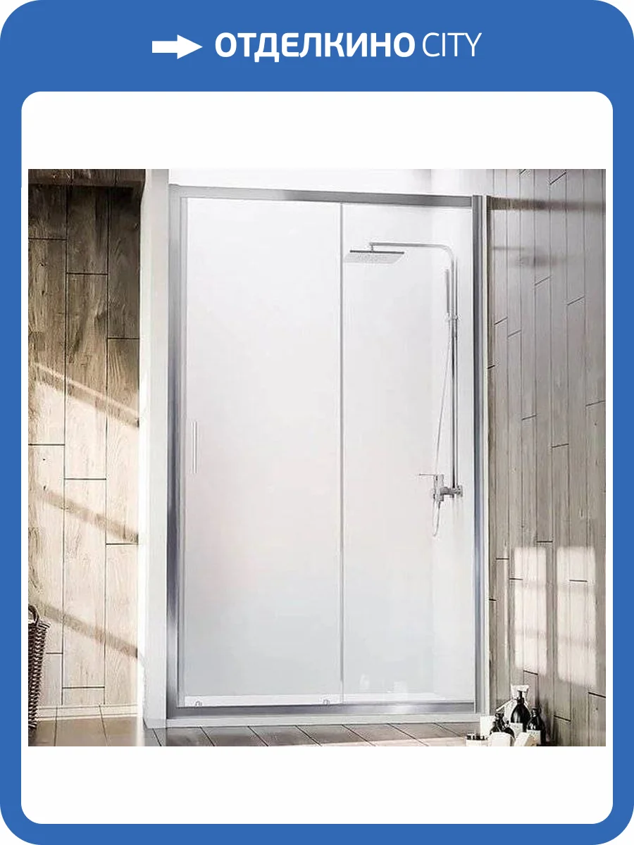 Душевая дверь в нишу Veconi Vianno VN-72 100 см, профиль хром фото 4