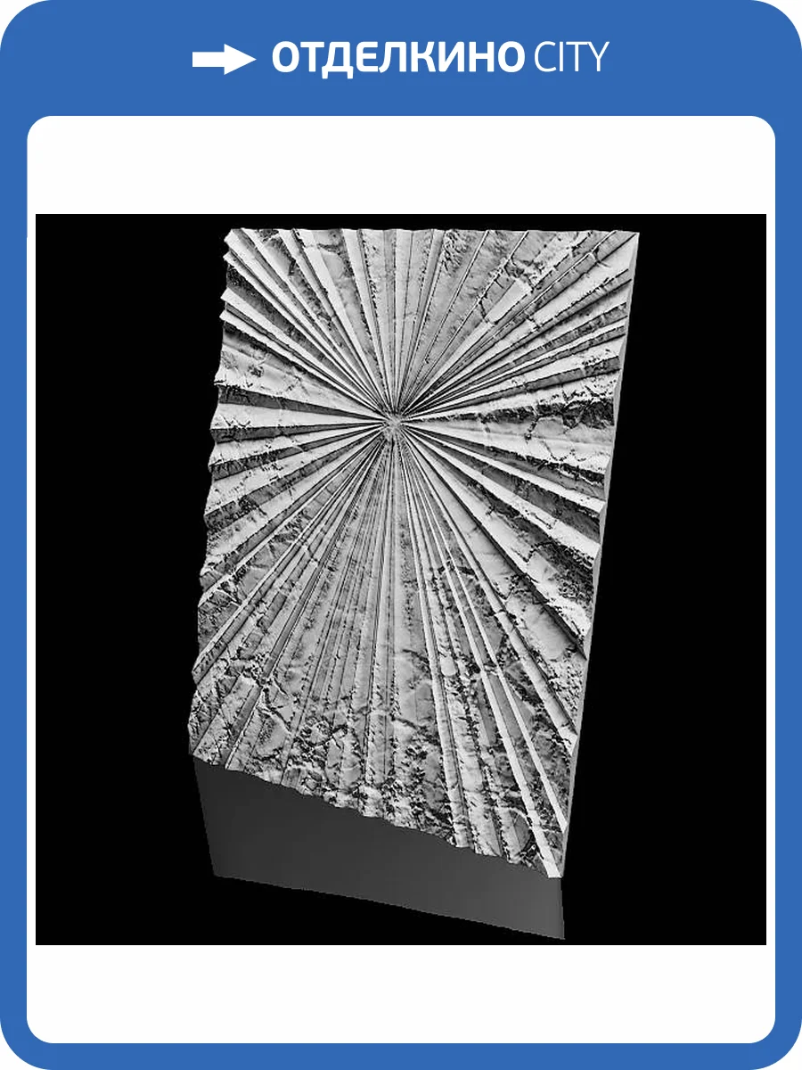 Дизайнерская панель Artpole SPN16-16 Obsidian-16 60x7.8x60 фото 13