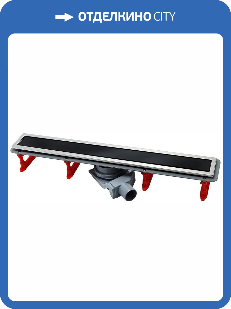 Душевой лоток Pestan Confluo Premium Line 850 черное стекло/сталь фото 6