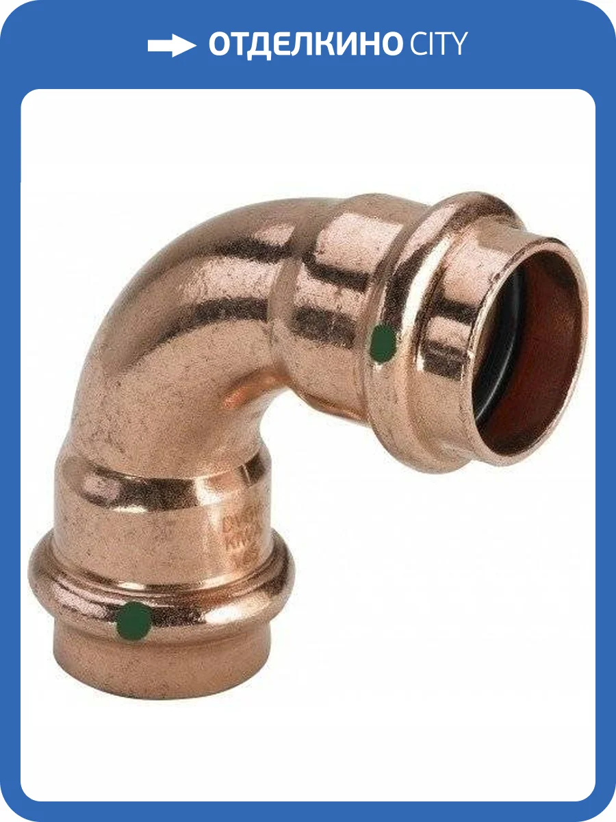 Отвод 90 медный Viega Profipress с SC-Contur d=54 (арт. 291 716) фото 4