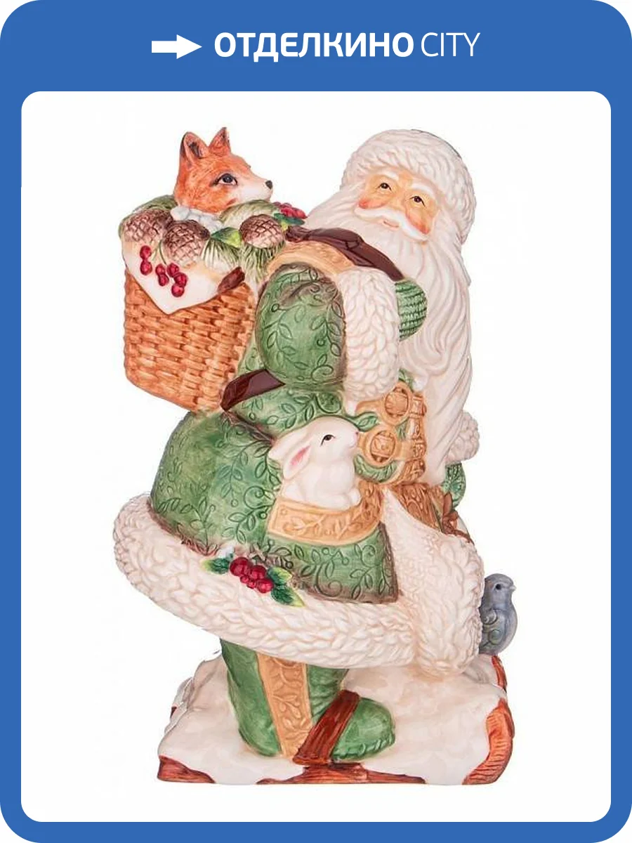 Статуэтка Lefard Дед мороз на лыжах 59-719 (19х18х31 см) фото 3