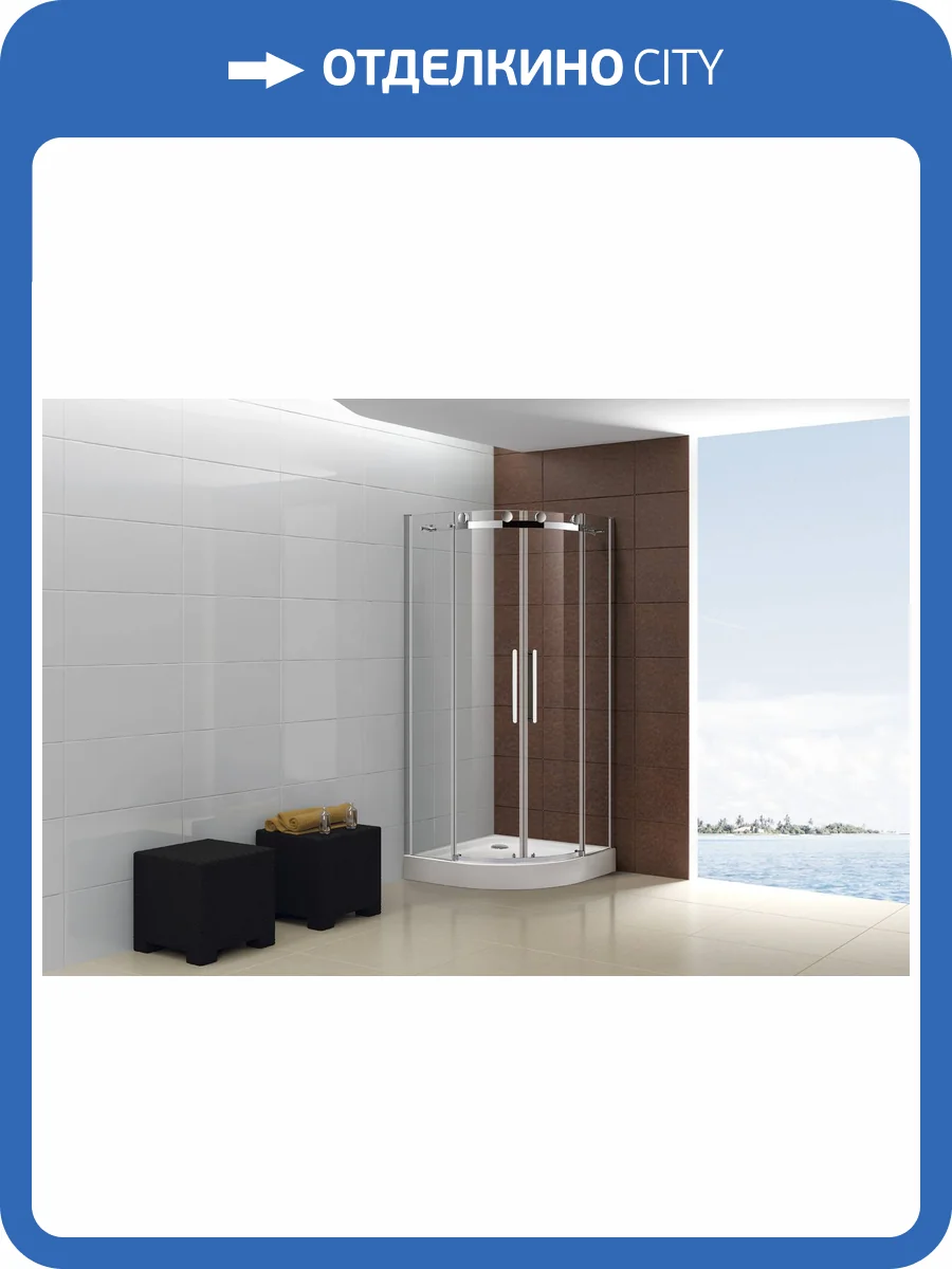 Душевой уголок Cezares Stylus-M STYLUS-O-M-R-2-100-C-Cr профиль хром глянцевый, стекло прозрачное, 100x100x195 фото 7