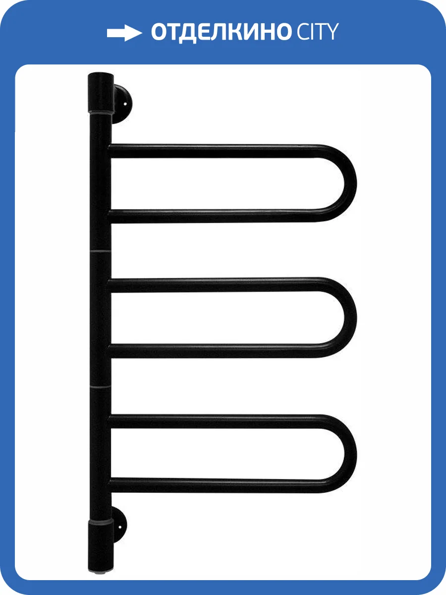 Полотенцесушитель электрический Energy U-G3K черный матовый фото 3