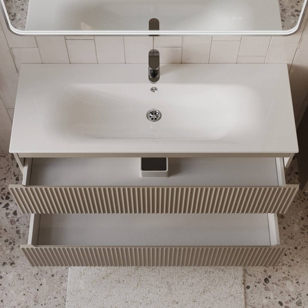 Тумба с раковиной Terminus Sicilia SIC101202200501O капучино, 120x62 фото 2