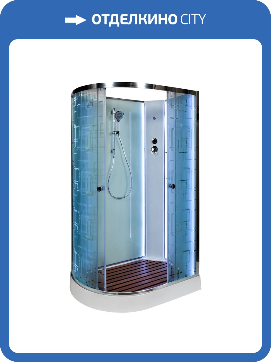 Душевая кабина AvaCan EM2012RNLED с подсветкой, 120x90x210 фото 14