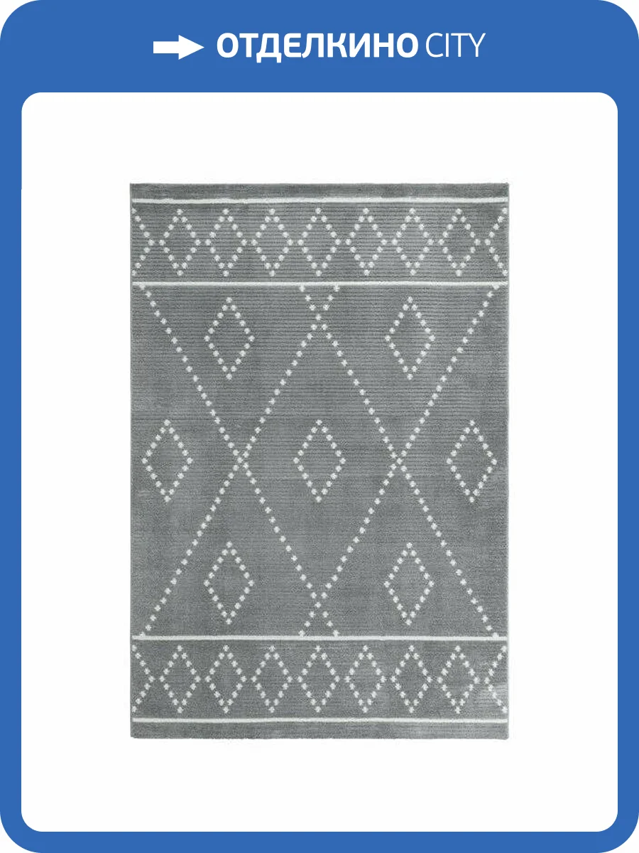 Ковер Daria L338A Grey/White 0.8x1.5 м фото 2