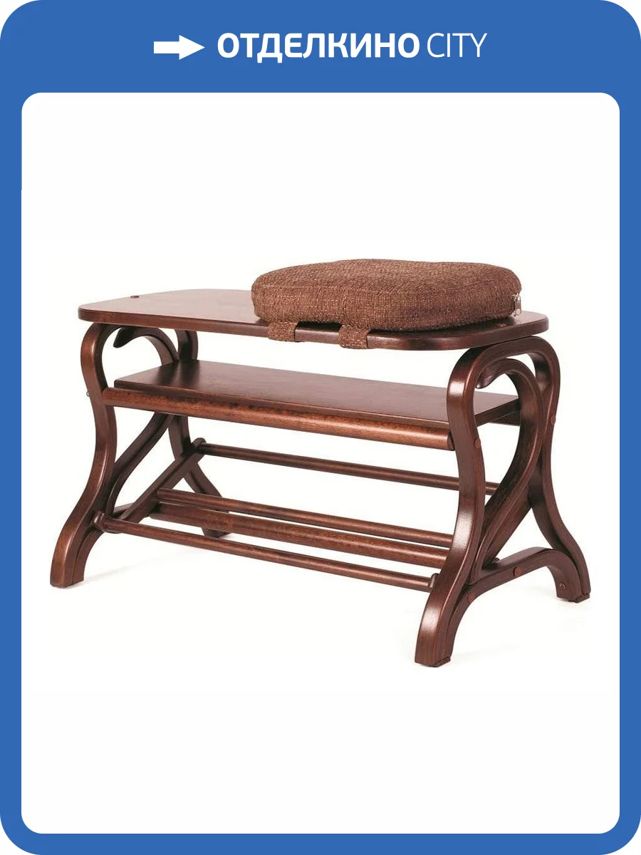 Банкетка-стеллаж для обуви Мебелик Диана 4607130881293 фото 2