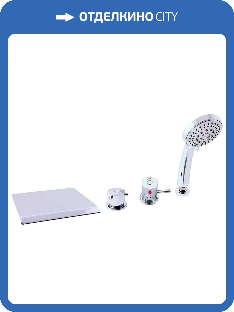 Смеситель Rav Slezak Termo DT274.5P термостатический, на борт ванны, хром фото 3