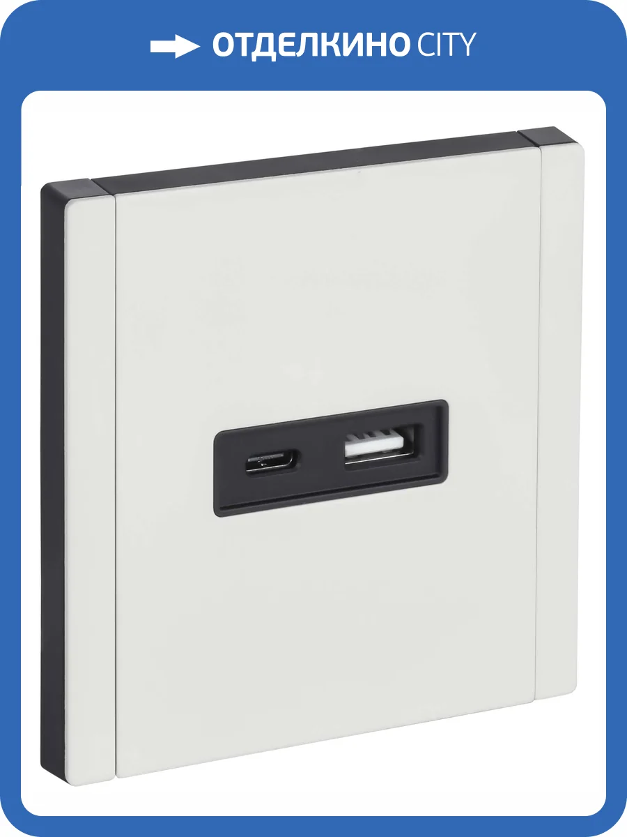 Розетка USB type A+C IEK Forte&Piano FP-U22-D31-M-K01 белый фото 7