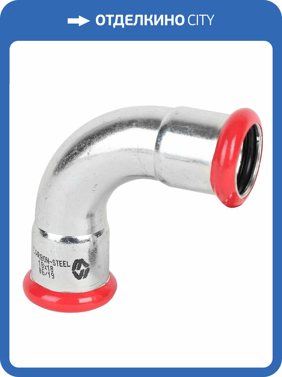 Колено MVI 90 градусов, из оцинкованной стали 42 фото 2