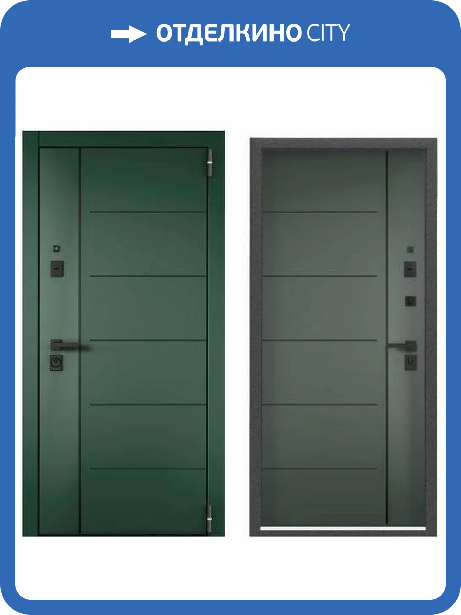 Входная стальная дверь Torex ULTIMATUM PRO PP 3509595 ЛКП Малахит/ПВХ Авокадо 2000x880 фото 2
