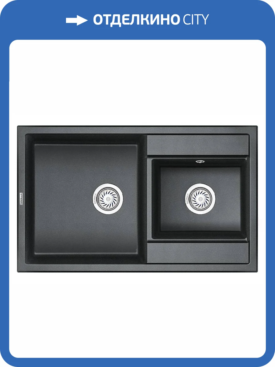 Мойка кухонная Granula GR-8201 шварц фото 4