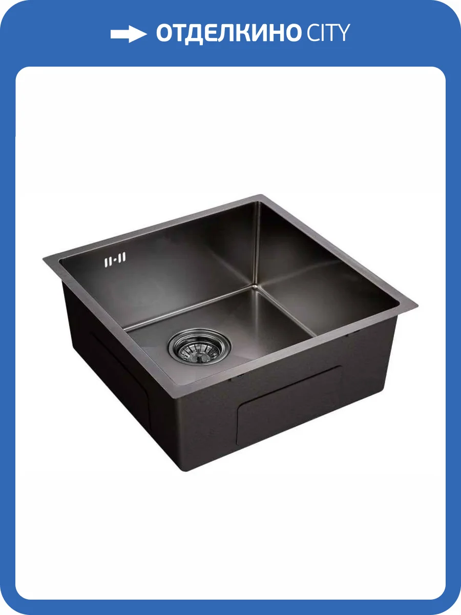 Мойка кухонная EMAR PVD EMB-131 PVD Nano Dark фото 3