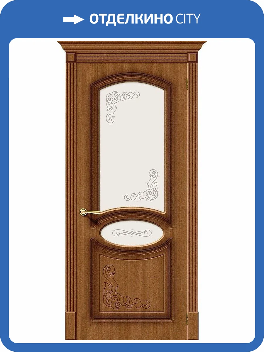 Межкомнатная дверь Bravo 003-0018 Азалия Ф-11 Орех 2000x700 фото 2