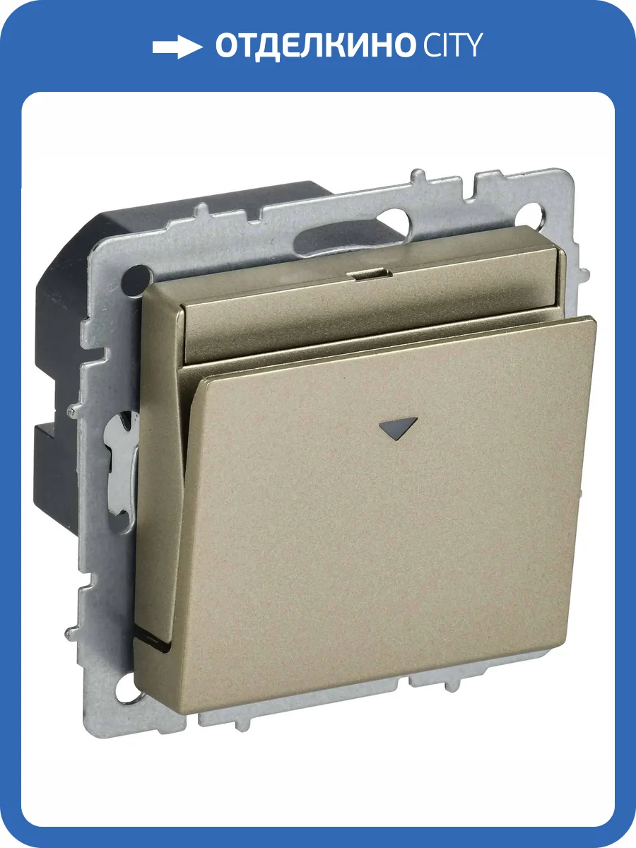 Выключатель карточный IEK Brite BR-V11-0-10-K37 шампань фото 7