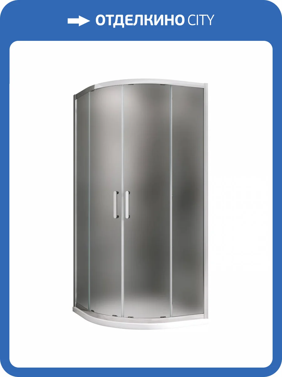 Душевой уголок Abber Schwarzer Diamant AG01080M Хром фото 6