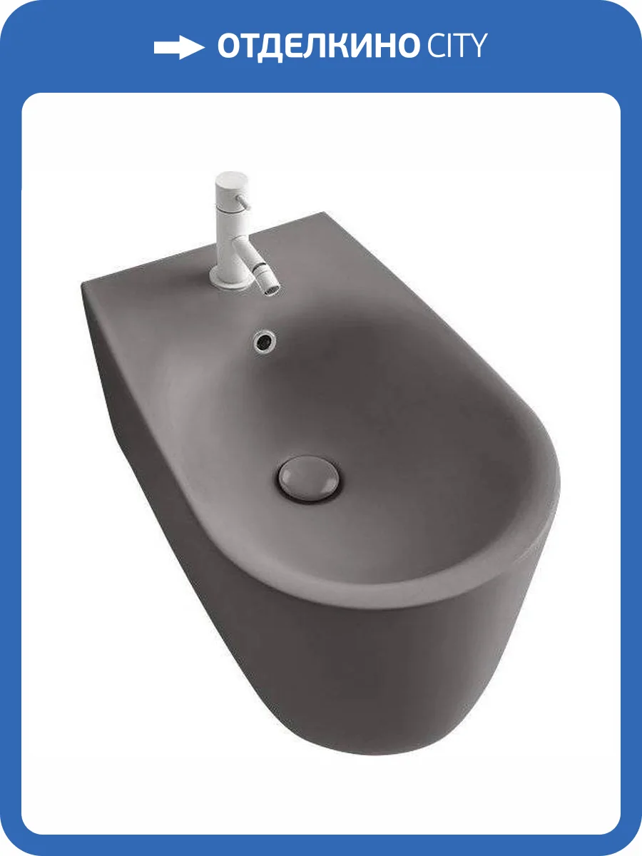 Биде подвесное Kerasan Nolita 532589*1 ferro matt фото 3