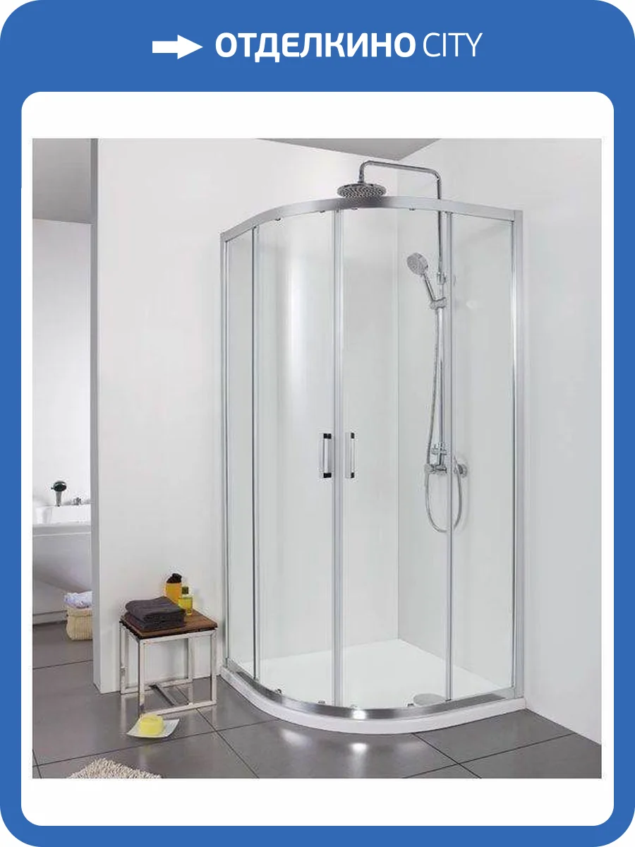 Душевой уголок Aquanet Alfa 203799 профиль хром, 90x90 фото 3