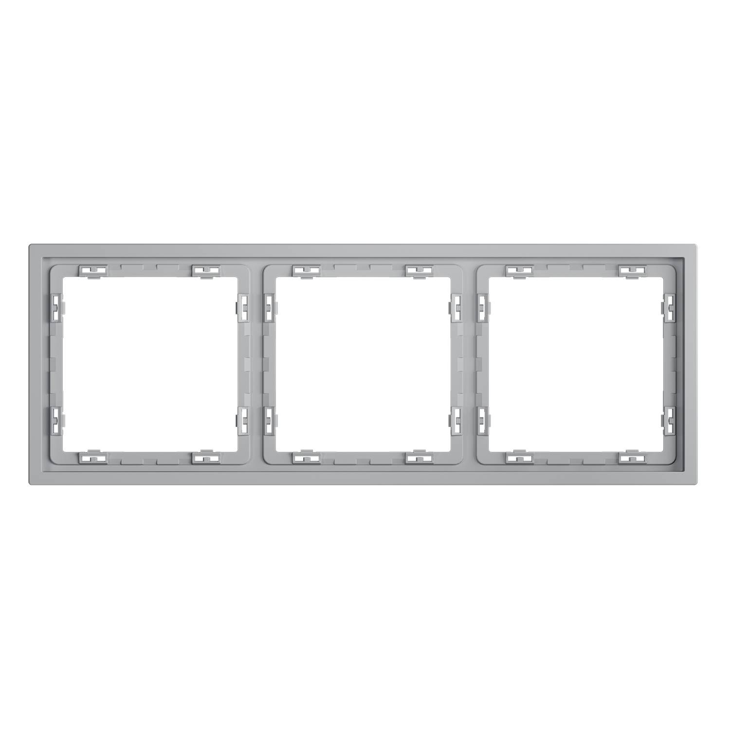 Рамка 3-постовая Voltum S70 VLS100316 серый фото 2