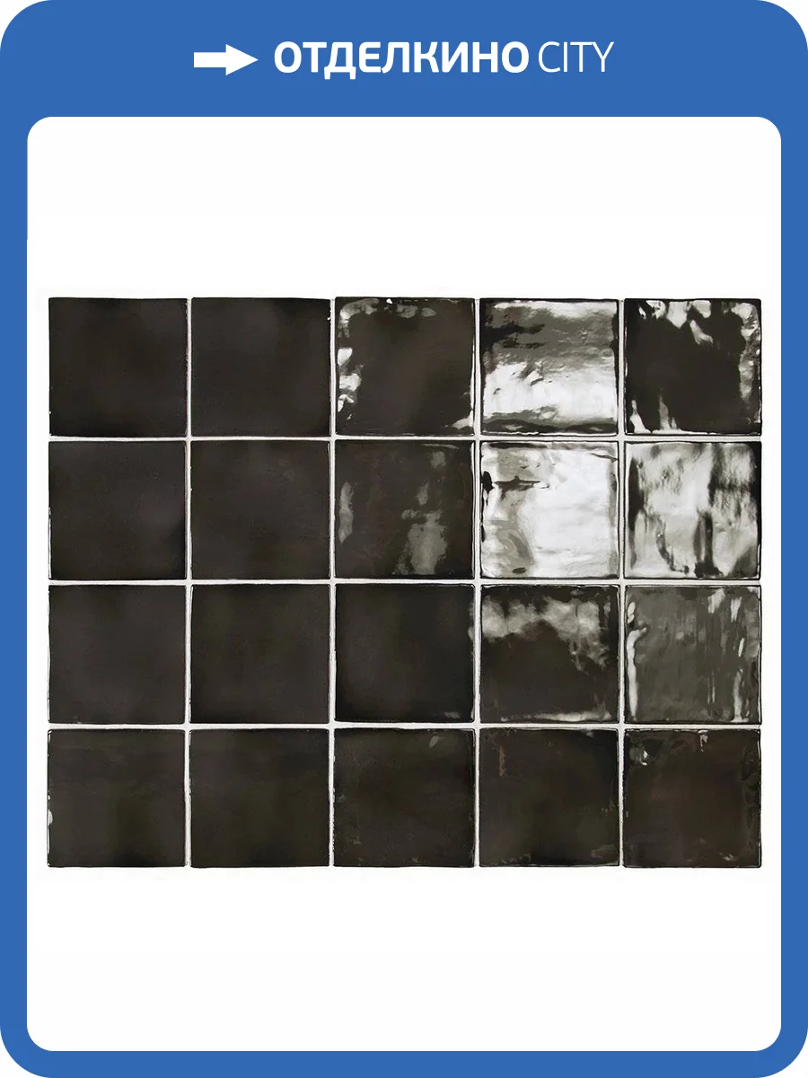 Керамическая плитка Equipe Manacor 26916 Black 10x10 фото 2