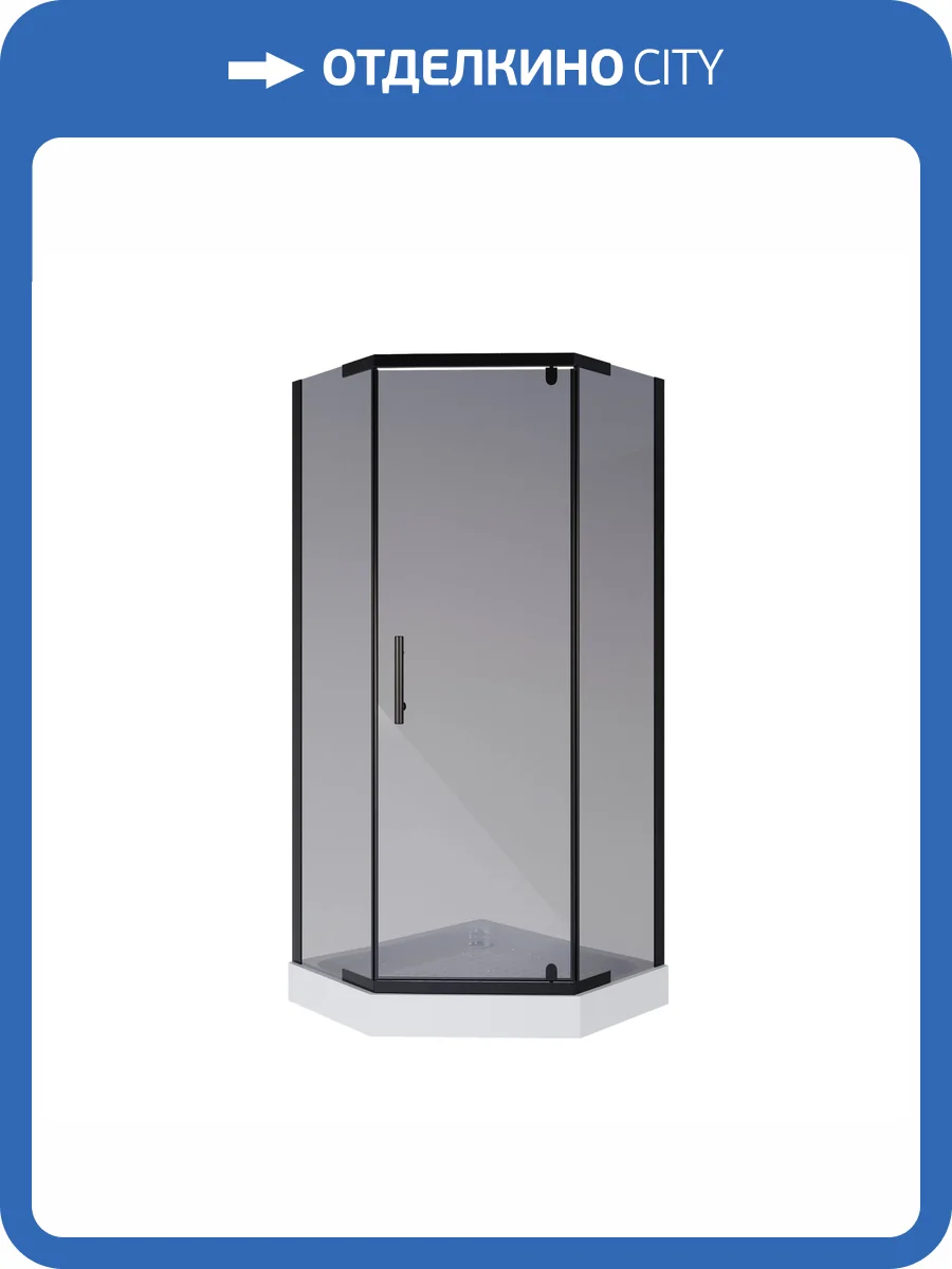 Душевой уголок Niagara Eco NG-010-14DT 100x100x195 Универсальная, профиль Черный, 2 места фото 8