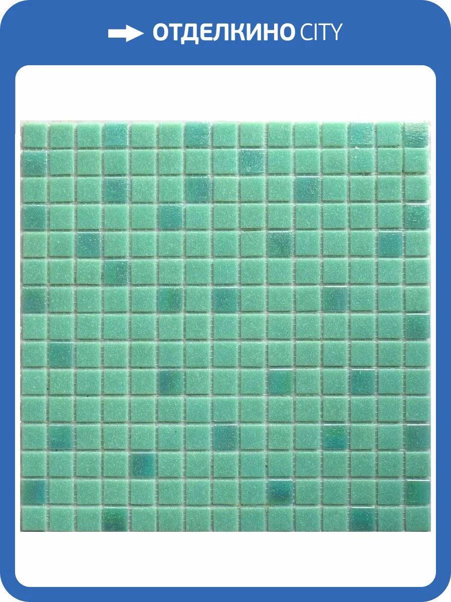 Мозаика NSmosaic Econom series Mix24 Стекло Зеленый (на сетке) (2.3x2.3) 32.7x32.7 фото 6