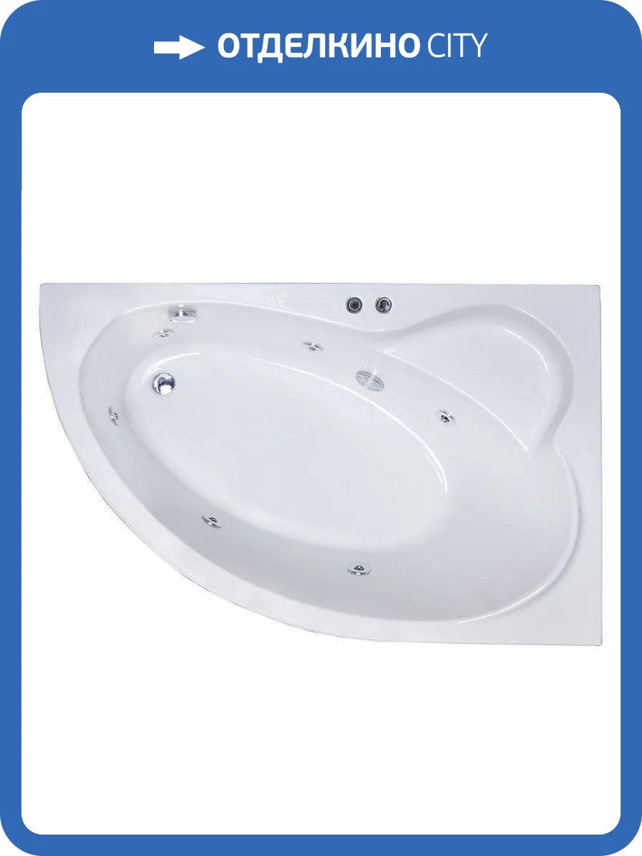 Акриловая ванна Royal Bath Alpine RB819102ST-R 170x100 с гидромассажем фото 3