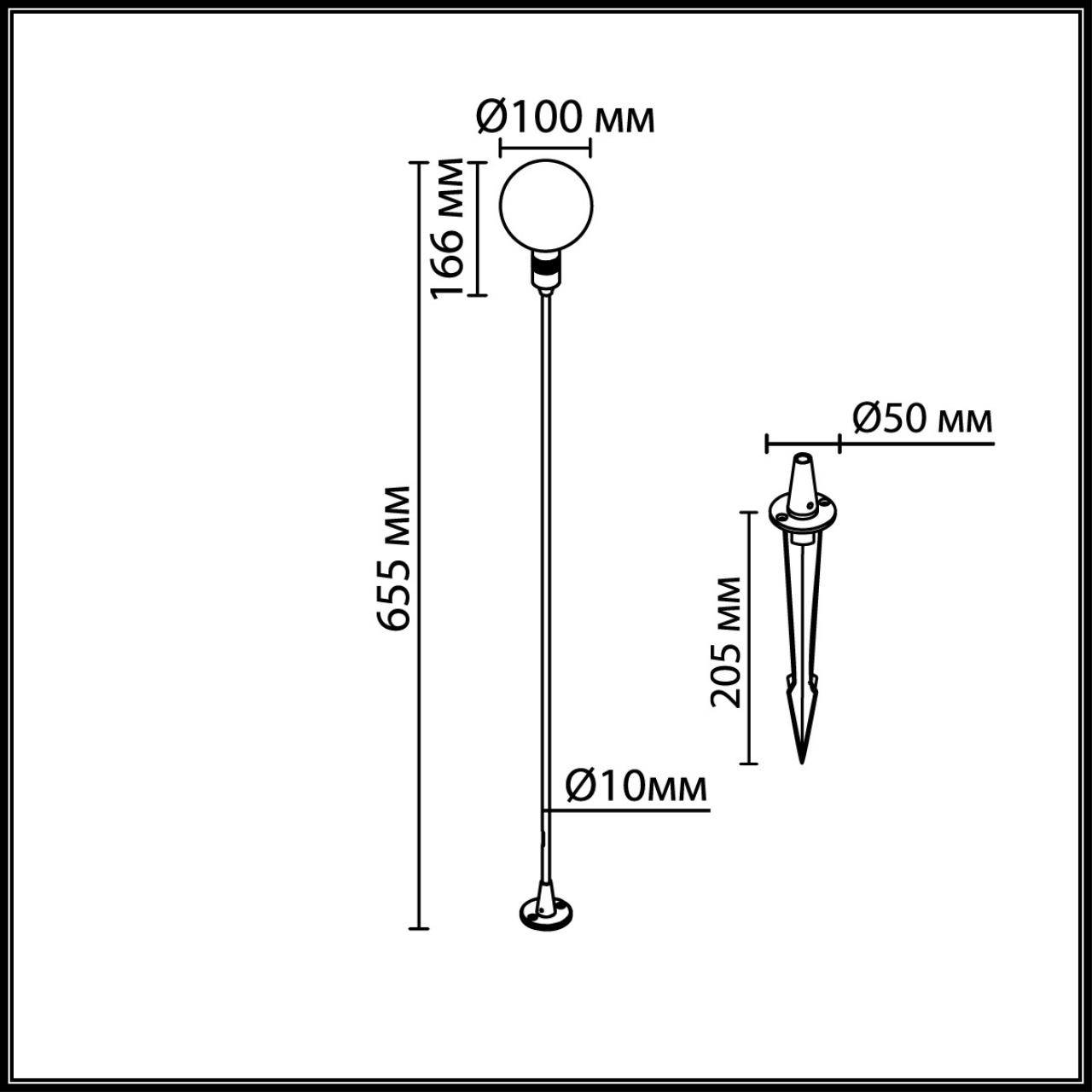 Уличный светильник Odeon Light Dande 7121/2GL фото 6