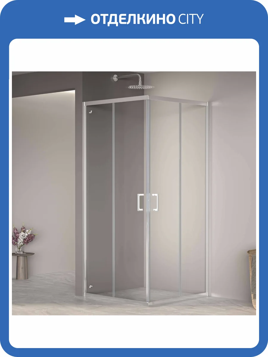 Душевой уголок RGW Passage PA-030 3508103088-11 80x80 см профиль Хром фото 3