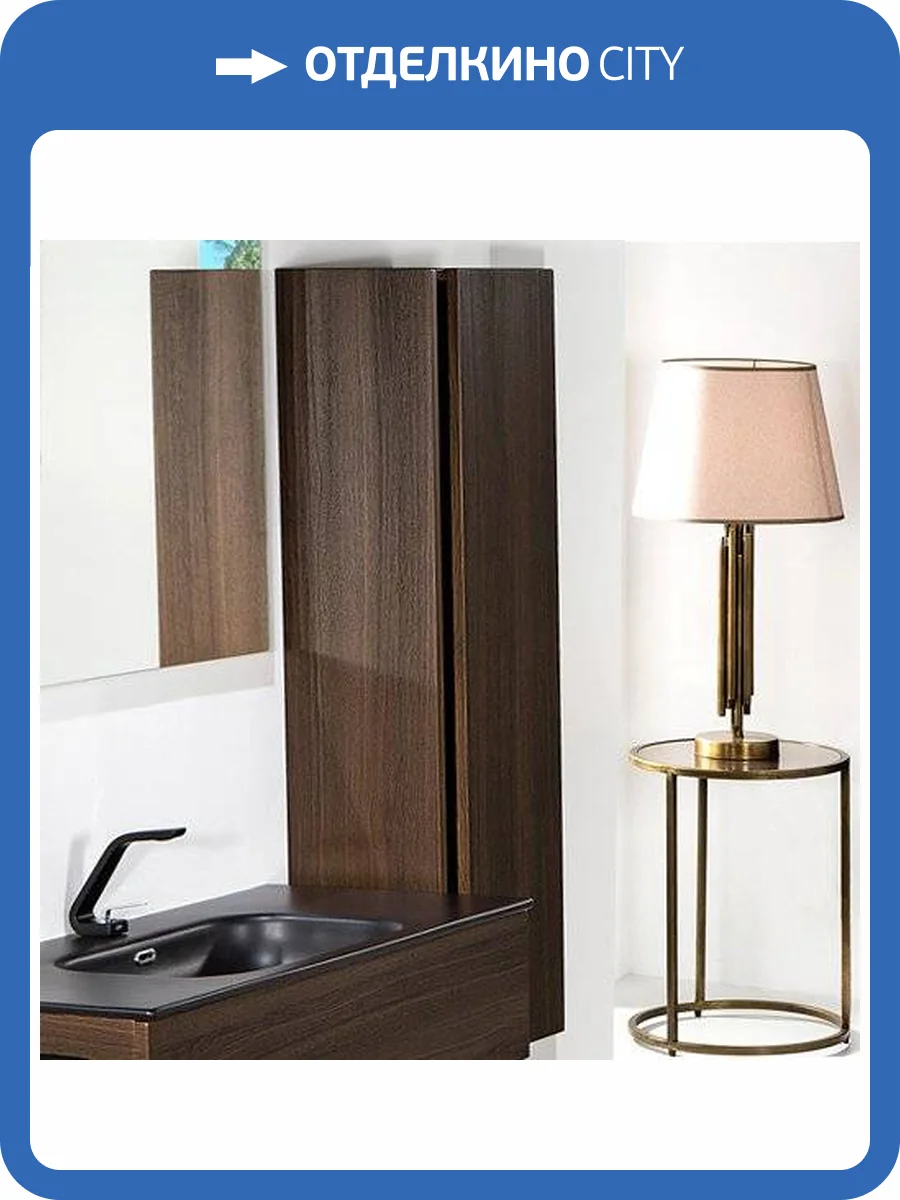 Шкаф-пенал Armadi Art Vallessi дуб темный фото 4