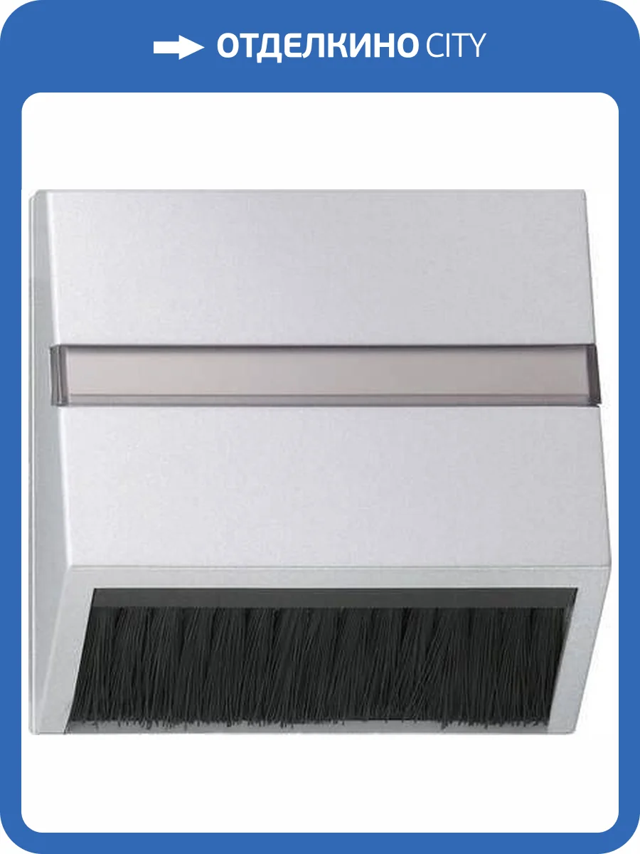 Лицевая панель Gira System 55 приборов с квадратной панелью наклонным выходом алюминий 068226 фото 2