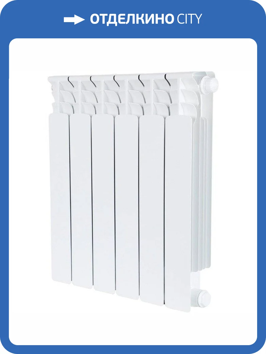 Биметаллический секционный радиатор отопления Stout Space Ventil 500 / 6 секций (нижнее правое) фото 8