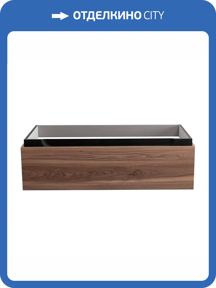 Тумба под раковину Cezares SLIDER-1000-1C-SO-NA-P Орех дымчатый, 96.6x29.9x47.6 фото 3