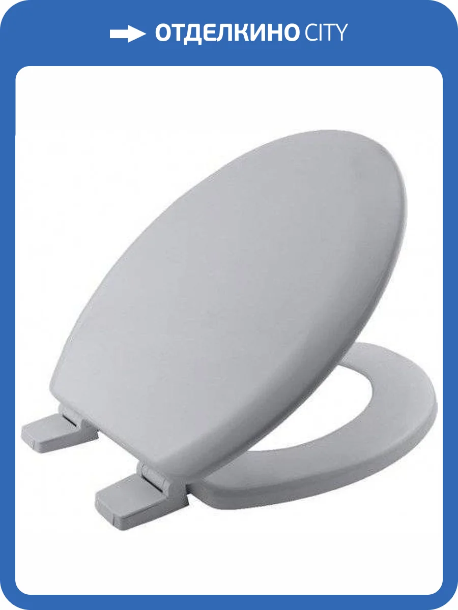 Крышка-сиденье Nofer Classic 5000AR492 деревянная, серая фото 3