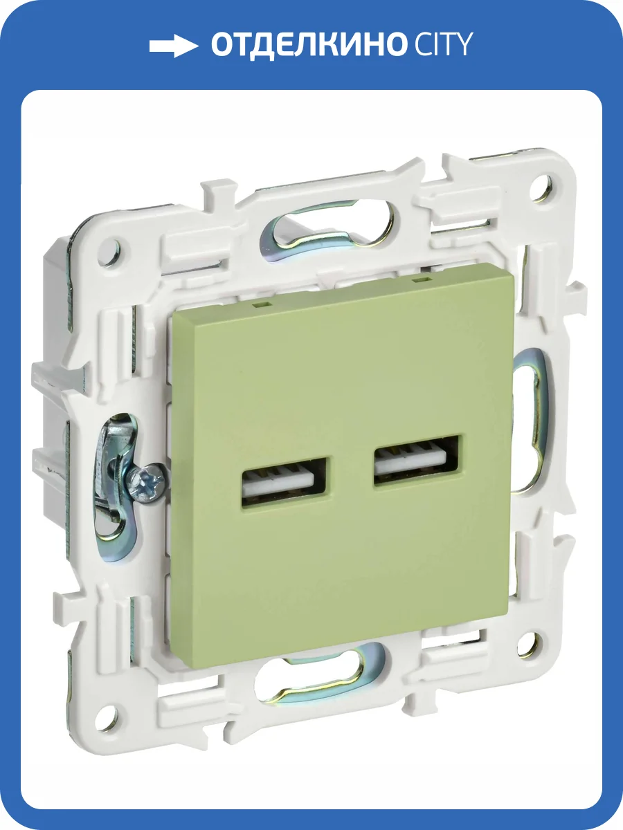 Розетка USB type A+A IEK Skandy SK-U21-D31-K06 мятный фото 7