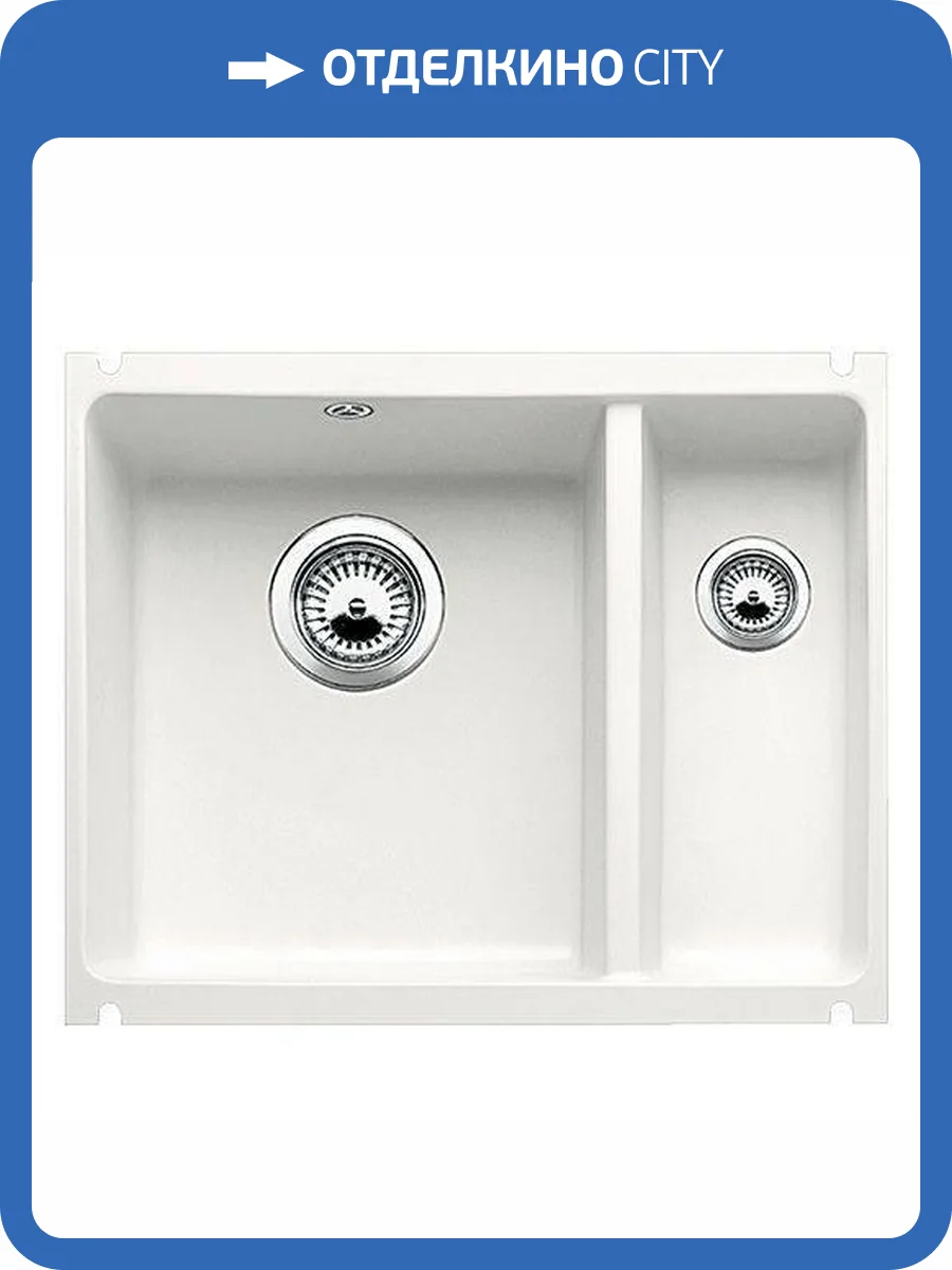 Мойка кухонная Blanco Subline 350/150-U 514522 белоснежный фото 5