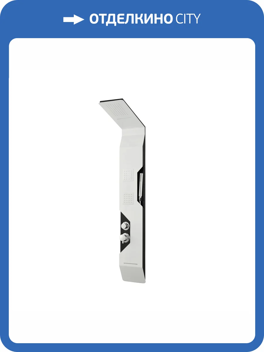 Душевая панель Taliente TA-G-A05W/Bcr+s белая фото 4