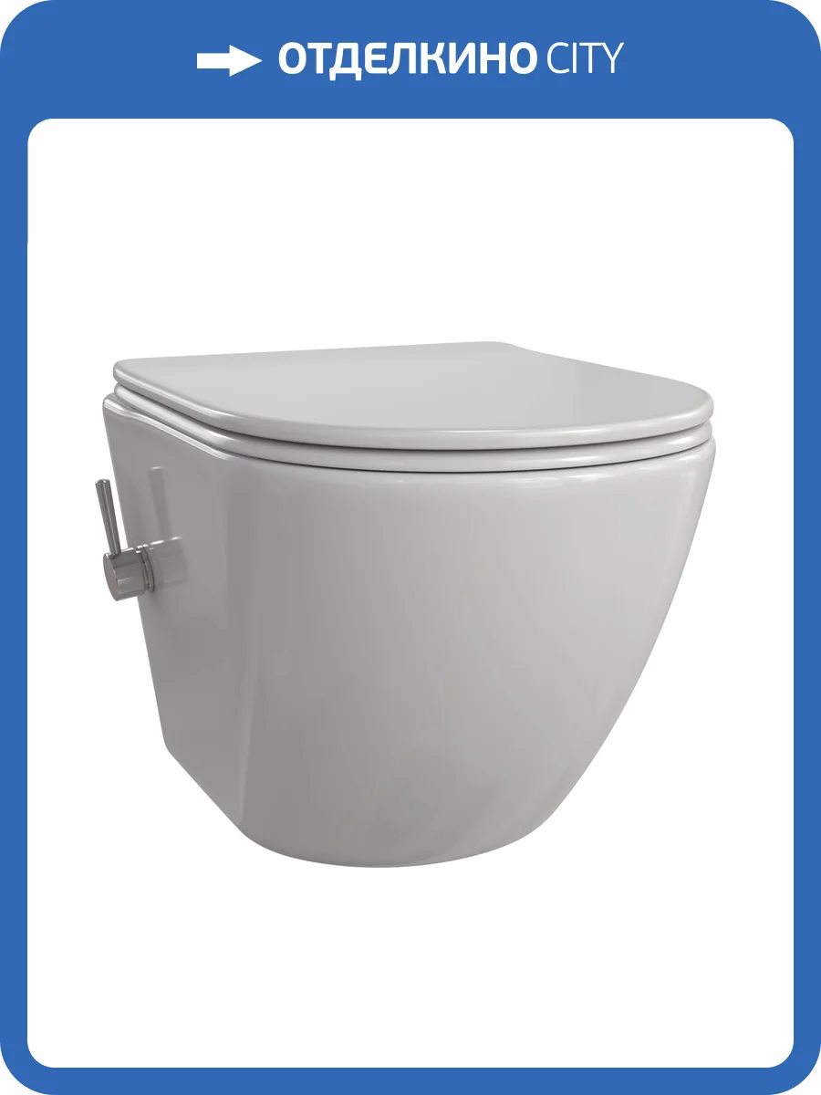 Унитаз подвесной Taliente Amato AM25010+SMcromo безободковый, с крышкой-сиденьем микролифт фото 6